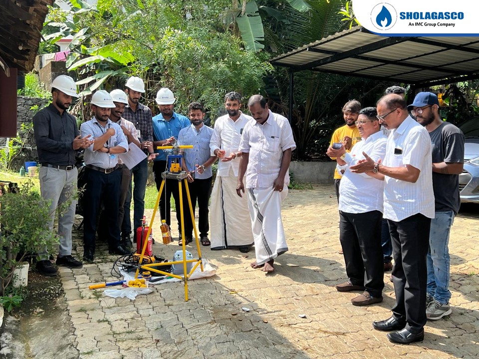 Commencement of 1st Domestic meter installation work in Kottayam.