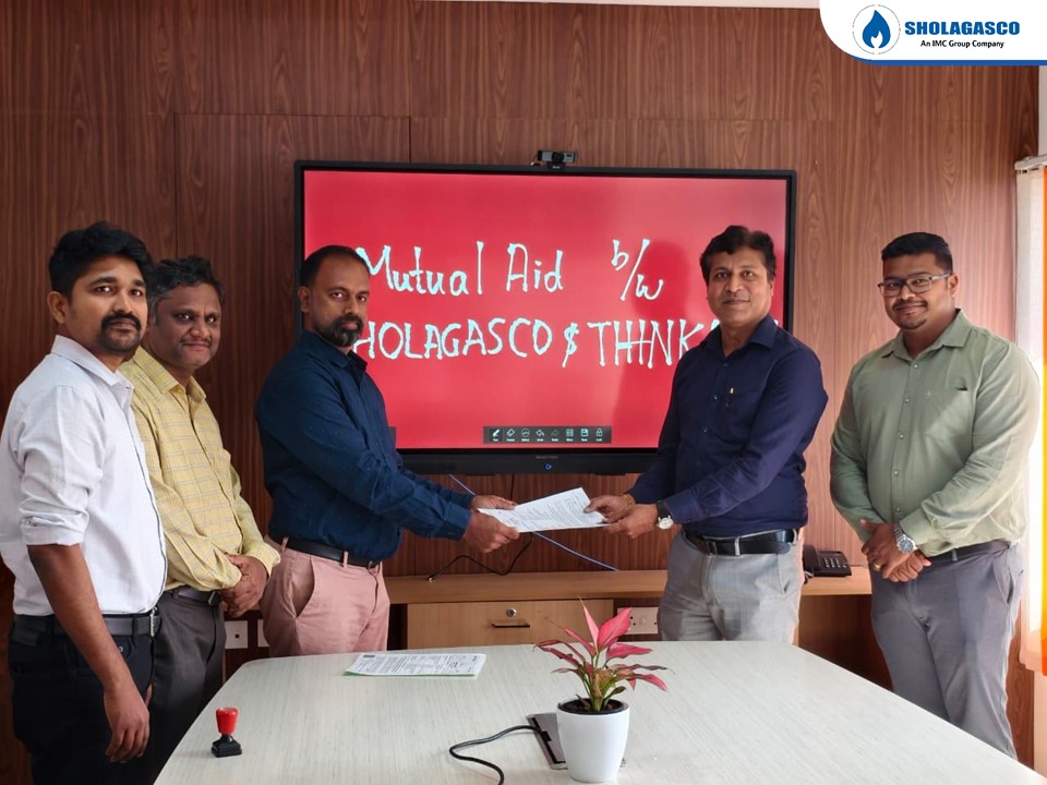 Mutual Aid Agreement has been signed between Sholagasco and Think Gas (AKT) to strengthen emergency preparedness and response capabilities.